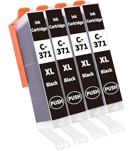 Amazon.co.jp: ［ZAZ］ BCI-371XL BK ブラック6本セット canon 互換