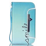 UNEXTATI Galaxy S4 Mini ケース 手帳型ケース 2 in 1 高級PUレザー 耐衝撃 全面保護 Samsung Galaxy S4 Mini ケース カバー Caseブルー, P