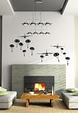 Pop Decors Wall Decals for Nursery Room, Paratrooper and Airplanes [並行輸入品]