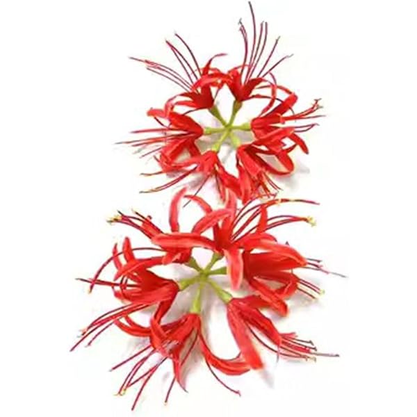 Amazon.co.jp: ヘアクリップ 彼岸花 曼珠沙華 ヒガンバナ 髪飾り
