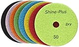 Toolocity DPP5SETB 5-Inch Shine-Plus Dry Diamond Polishing Pads Black Buff, Set of 8 by Toolocity