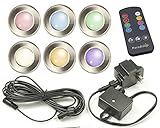 Paradise GL28103SS6 Low Voltage Multi-Color Led Deck Lights, Set Of 6 [並行輸入品]