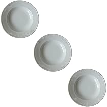 Amazon | 22cm ロイヤル フルーテッド パスタ皿 3枚 セット カレー皿 