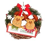 Christmas Wreath/Christmas Garlands/Wall Decor 12''Dia (Christmas Deer) [並行輸入品]