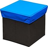 椅子として使える ボックススツール Sサイズ ブルー