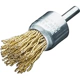 LESSMANN 軸付エンド型ブラシ コード真鍮波線0.22 Φ17 452705