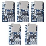 Youmile 5個 TFカードMP3デコーダーボード2Wアンプモジュール3.7V / 5V電源サポートラジオオーディオモード