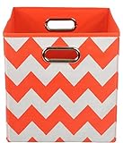 Modern Littles Folding Storage Bin, Bold Red Chevron by Modern Littles [並行輸入品]