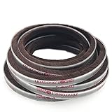 9.5 MM Superduty Framelessウェザーストリップスイープブラシシールforドアウィンドウ- 16フィート