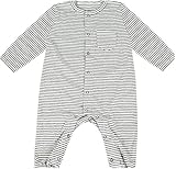 (ポッケポッシュ)Pokke Poche 日本製 ベビー60-90cm ナチュラル長袖カバーオール【2016-0010】 60cm グレーボーダー