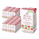 森永製菓 おいしいコラーゲンドリンク 125ml 36本 ピーチ味 機能性表示食品 コラーゲンペプチド コラーゲン ドリンク 飲料 （ピーチ, 36）