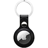 Leather AirTag Keyring Case for Apple Airtag Holder Protective Leather Airtags Case Tracker Cover with Air Tag Holder Airtag 