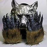 櫻文庫 狼男 コスプレ 2点 セット マスク+グローブ 仮装 小道具 櫻文庫 狼男 コスプレ 2点 セット マスク+グローブ 仮装 小道具