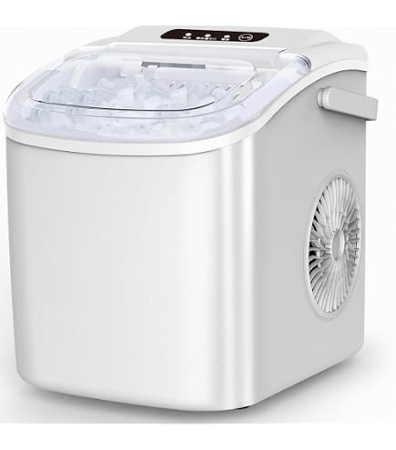 Amazon.co.jp: 製氷機 家庭用 高速製氷 自動洗浄機能 ハンドル付き