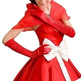 FAKEFACE　新婦　花嫁　手袋　ウェディング用品　ロンググローブ　結婚式　披露宴　レッド