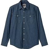 KURODARUMA(クロダルマ) デニム長袖シャツ ネイビー LL