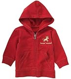 GYMBOREE(ジンボリー)フード付 刺繍パーカー 長袖（赤色） (6-12M（6ヶ月-1歳）) [並行輸入品]