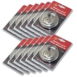 12パックRound Padlock withシールドシャックル, 2 – 3 / 4インチ、ステンレススチールスチールArmor for TrailerストレージTruck卸売バルクロット