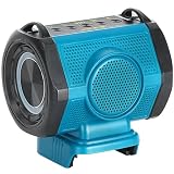 XideSyzyct ポータブルBluetoothスピーカー 30W ステレオ 互換 マキタ18Vバッテリー対応、RGBライト&TWS機能付き、パーティー向け（バッテリ別売）