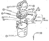【らくらくカップ２の部品】 ポンプ部組立品