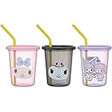 スケーター(Skater) タンブラー ストロー付き 3個 320ml マイメロディ クロミ サンリオ 日本製 SIH3ST-A