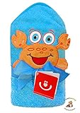BlueberryShop Embroidered COTTON HOODED Bath Pool Beach TOWEL Baby Kid Todler Gift (30" x 30") ( 0-8