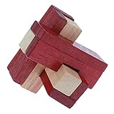 Domybest木製パズル 立体 木製 積み木　孔明ロック 伝統知育玩具　知恵おもちゃ 大人3D立体パズル