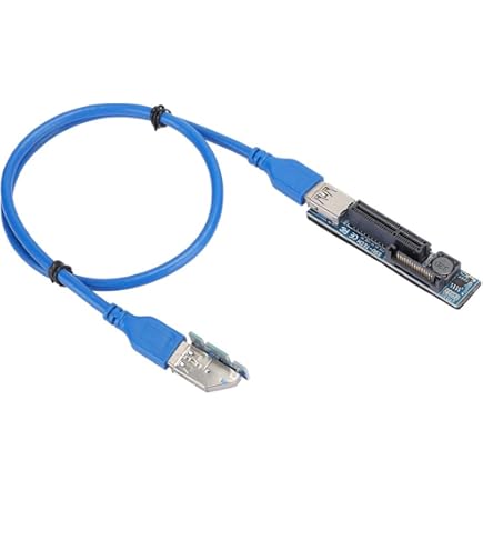 Amazon.co.jp: PCI-E 1X スロットライザー延長ケーブル フレックス延長