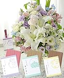 BunBunBee アレンジお線香付「ホワイト＆パステル～リリーL 季節の香りと共に」