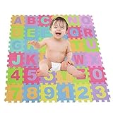 babrit Kids Baby Play Mat Puzzle Piece PlayマットセットPlayingカーペット子供の開発Play and Learn教育パズルフォームマット( 36 Sma