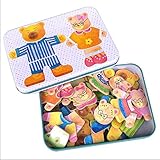 Domybest パズル 子供おもちゃ 木製パズル 木のおもちゃ 知育玩具 木製 玩具 3歳以上 ベア模様 カラフル 視覚刺激 お祝い ギフト 記念日 誕生日