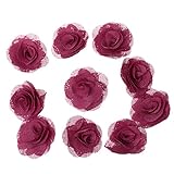 GRALARAコットン　リネン　DIY　花ヘッド　結婚式　ブライダル　装飾　10個　6.5cm