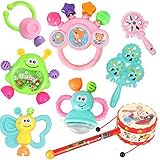 ランダム色教育玩具赤ちゃんおもちゃ3 – 6-12ヶ月Baby Rattles