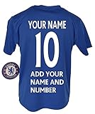 チェルシーFC Youth Kidsトレーニングサッカージャージー追加Any Name and Number – カスタム名と番号