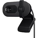 ロジクール ウェブカメラ Brio 100 C660GR グラファイト フルHD 1080P マイク付き 自動光補正 プライバシーシャッター Logi Options+対応 Zoom Mircosoft Teams Meet Webカメラ PC Wi