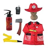 iplay ilearn Fire Chief Role Play Costume Set (3-6 Years) [並行輸入品]