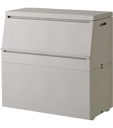 Amazon.co.jp: 屋外用分別ゴミ箱/ダストボックス 【45L】 レッド(赤