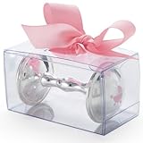 Mudpie マッドパイ　シルバーメッキラトル　がらがら　ピンク [並行輸入品]