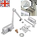 25-45kg Heavy Duty Fire Rated Adjustable Overhead Door Opener Closer Soft Close