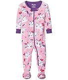 [ハットレイ] Hatley Kids ガールズ Rainbow Unicorns Footed Coverall (Infant) ワンピース Pink 9-12 Months [並行輸入品]