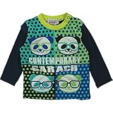 【H27秋冬物】 GARACH(ギャラッチ) 天竺ドット総柄前身切替え長袖Tシャツ 110cm/NV NO.AH-531401