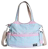 【Grandir】 大容量 3way マザーズバッグ ドット柄 の 水玉 が おしゃれ で かわいい ママバッグ 防水 軽量 多機能 中身 も 大容量 な 3WAY トートバッグ 便利な ベビーカー用