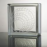 ガラスブロック (厚み80mm クリア色ニュームーン) gb2280