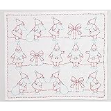 【ホビーラホビーレ】刺し子布・サンタとプレゼント