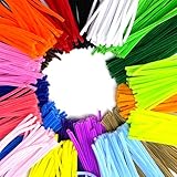 Fanghuashi パイプクリーナー クラフト用 シェニール織ステム パイプクリーナー DIY クリエイティブクラフト パイプクリーナー クラフト アートクラフト用品 (大パック1000個)