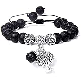 Tanyoyo Matte Onyx Beads Bracelet for Men Women Elastic Yoga Bracelet Set ¡­