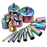 DRILLPROガラス タイル ホールソー ガラス タイル 穴あけ 硝子 大理石 ダイヤモンド コアビット カラフル 15本セット
