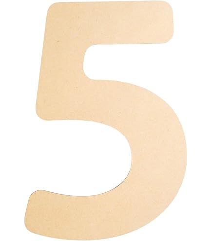 Amazon.co.jp: 木製 オブジェ 切り文字 7 数字 Mサイズ 約9cm