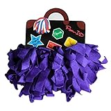 ポンチーズ Pomchies アメリカ発 バッグアクセサリー チアリーダーのポンポンのようなカラフルで可愛いデザイン 水着素材を使用 PomID シャイニーパープル