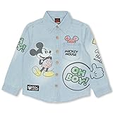 ベビードール ディズニー スプレー柄デニムシャツ 子供服 DISNEY Collection 140cm ミッキー